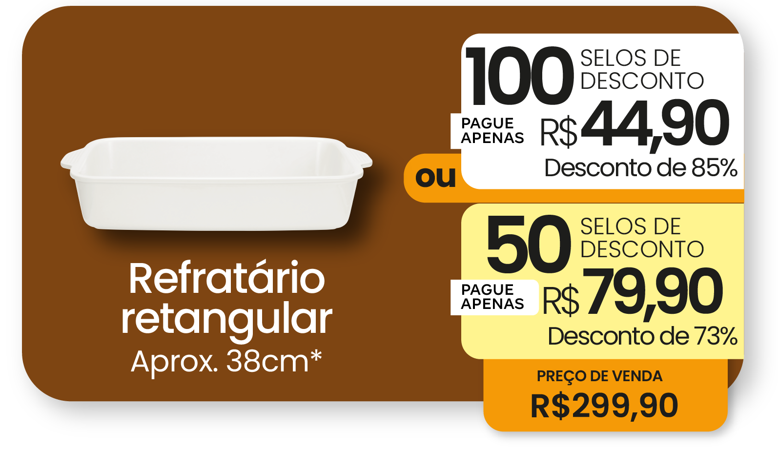 REFRATÁRIO RETANGULAR APROX 38CM